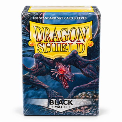 Dragon Shield Matte Sleeves – Standard Size – Schwarz – 100 Stück