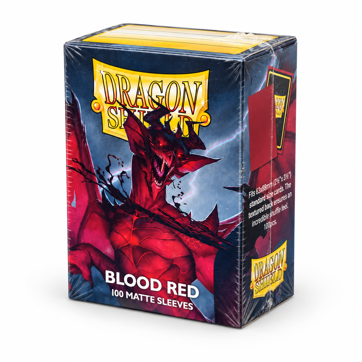 Dragon Shield Matte Sleeves – Blood Red – Standard Size (100) – Bild 2
