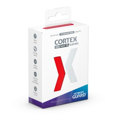 Ultimate Guard Cortex Sleeves Matte Standard Size (100) – Red