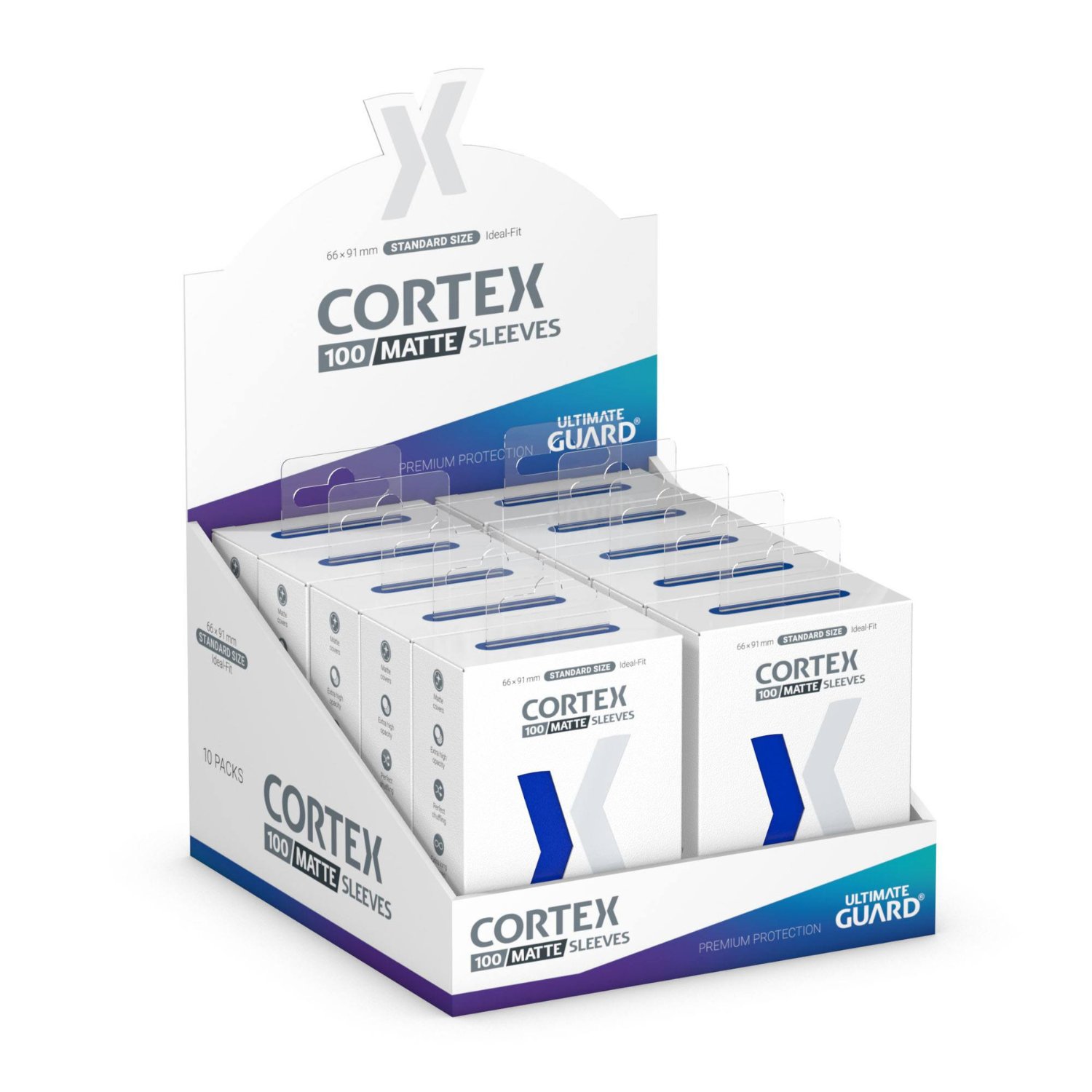 Ultimate Guard Cortex Sleeves Matte Standard Size (100) – Blue – Bild 2